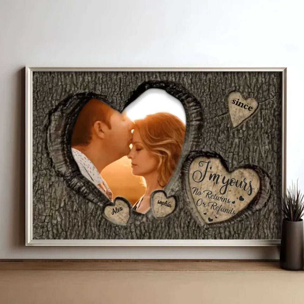 God Knew My Heart Needed You Couples - Personalized Photo Wrapped Canvas 710237 - 710238 - DiyGiftly