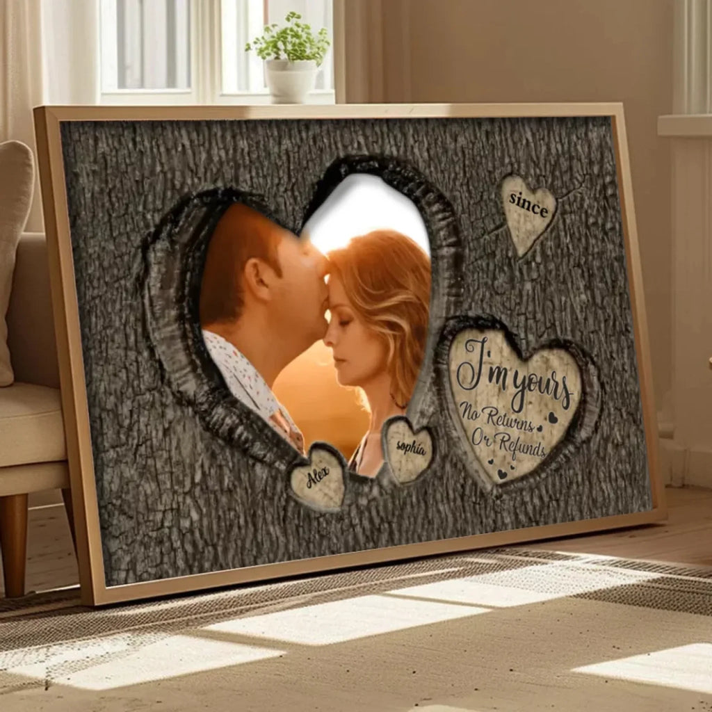 God Knew My Heart Needed You Couples - Personalized Photo Wrapped Canvas 710237 - 710238 - DiyGiftly