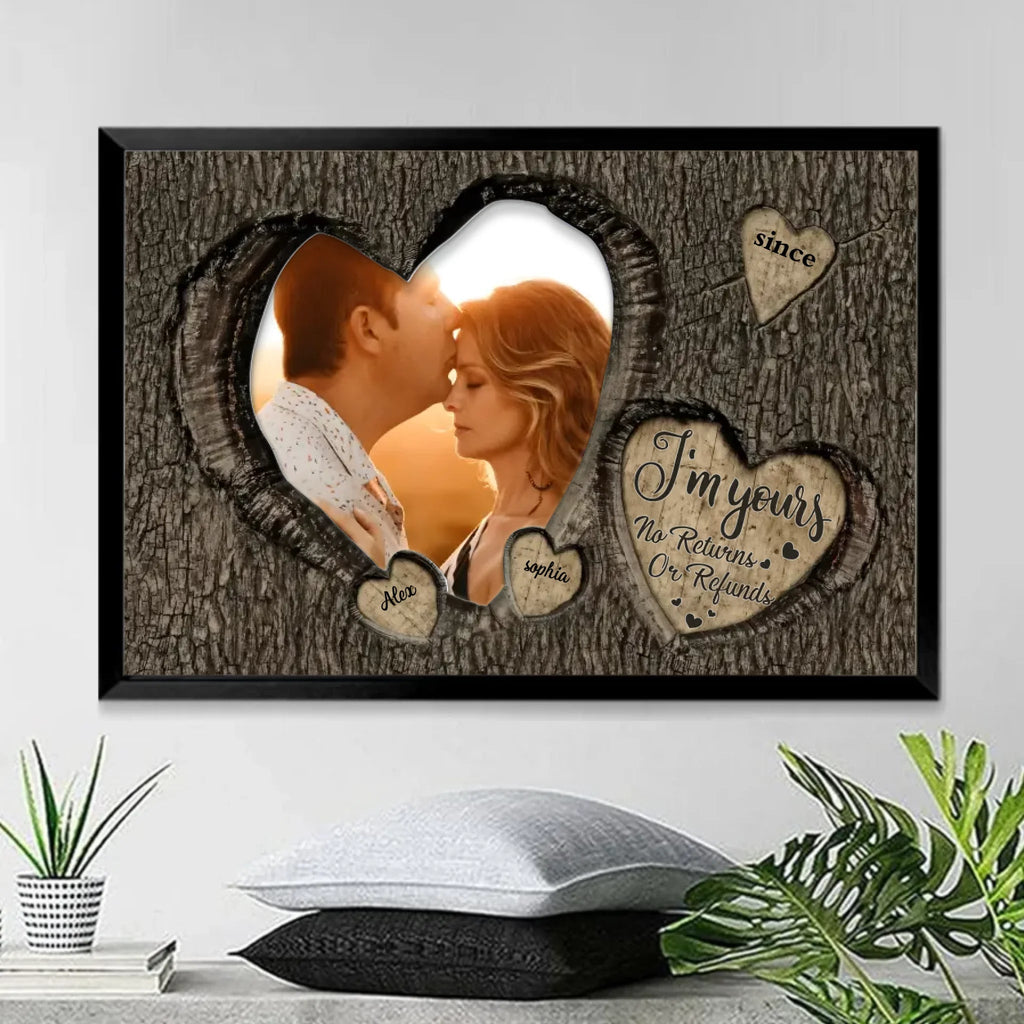 God Knew My Heart Needed You Couples - Personalized Photo Wrapped Canvas 710237 - 710238 - DiyGiftly
