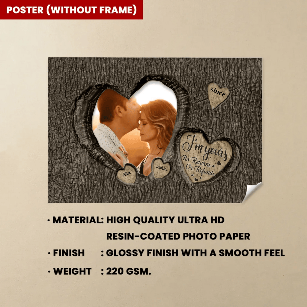God Knew My Heart Needed You Couples - Personalized Photo Wrapped Canvas 710237 - 710238 - DiyGiftly