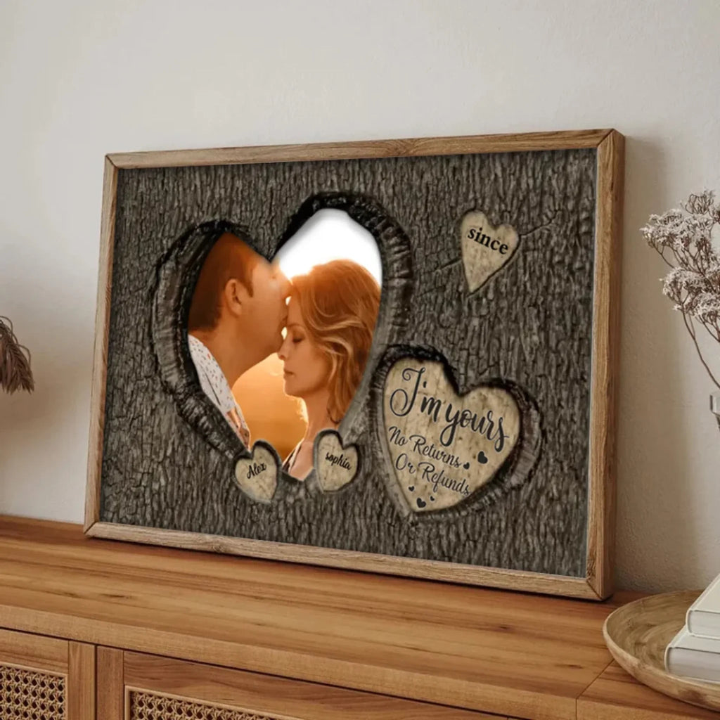 God Knew My Heart Needed You Couples - Personalized Photo Wrapped Canvas 710237 - 710238 - DiyGiftly
