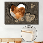 God Knew My Heart Needed You Couples - Personalized Photo Wrapped Canvas 710237 - 710238 - DiyGiftly