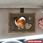 God Knew My Heart Needed You – Personalized Photo Car Sun Visor Clip – Custom Wooden Couples Gift for Anniversary, Wedding & Valentine’s Day 1074409 - DiyGiftly