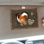 God Knew My Heart Needed You – Personalized Photo Car Sun Visor Clip – Custom Wooden Couples Gift for Anniversary, Wedding & Valentine’s Day 1074409 - DiyGiftly