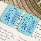 God Says I Am Name in the Bible Personalized Leather Magnetic Bookmark, Custom Toile de Jouy Style Christian Bookmark, Inspirational Scripture Gift, Custom Name Bible Verse Bookmark for Women, Men, Kids 1082245 - DiyGiftly