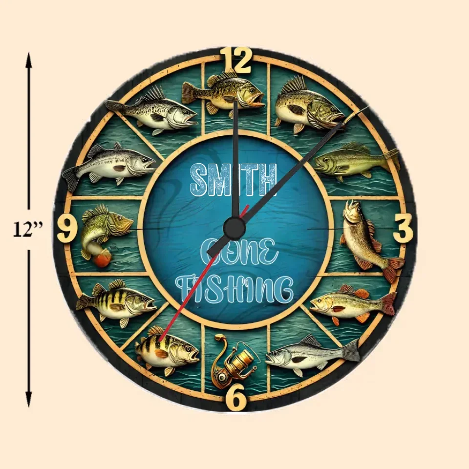 custom name wooden wall clock keepsake as a christmas gift