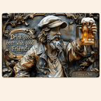 Good Friends Good Beer - Personalized Beer Rectangle Metal Sign 737850 - 737852 - DiyGiftly