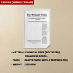 Graduate Printable Newspaper Keepsake - Personalized Photo 753013 - 753035 - DiyGiftly