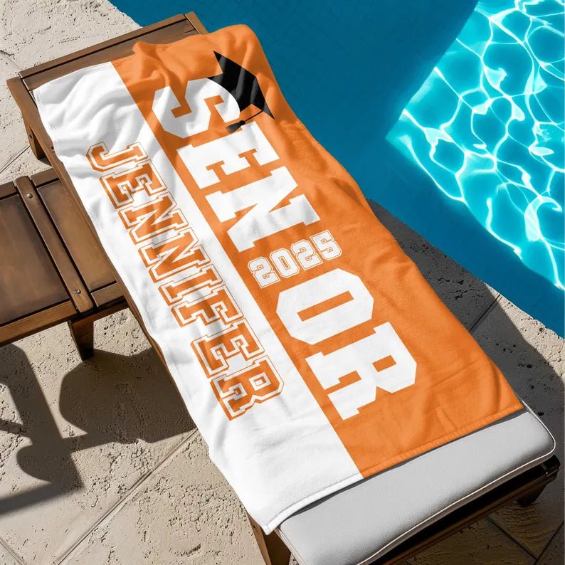 Graduation Beach Towel, Class of 2025 Personalized Beach Towel , Senior Year Personalized Beach Towel, Senior Class Gift , Graduation Gift 26133504 - DiyGiftly