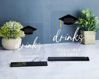 Graduation Party Drink Station Sign, Graduation Party Decor, Beverage Station Sign, Food Table Sign, Drinks Table Decoration, Acrylic 049344 - DiyGiftly