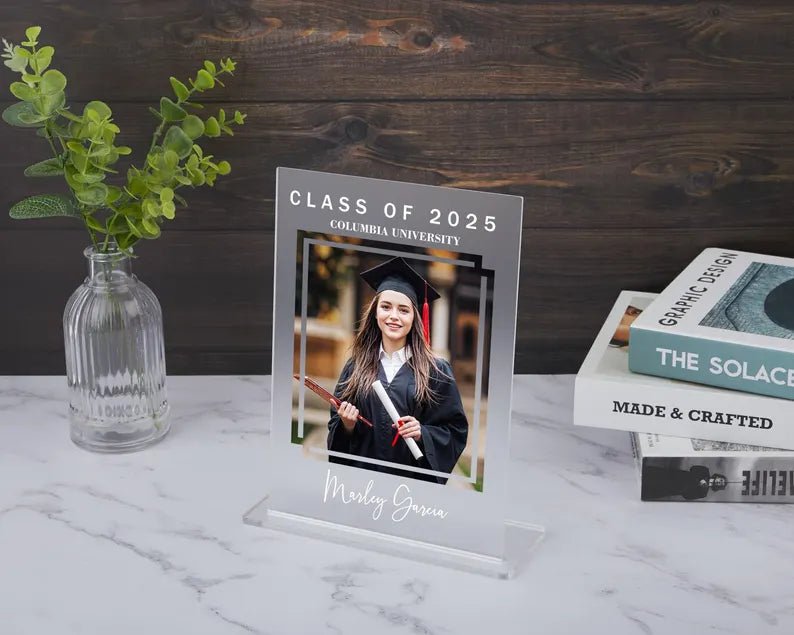 Graduation Picture Acrylic Decor, Custom Graduation Photo Sign, Graduation Decorations 2025, Graduation Gift for Her, Graduate Photo Plaque 555392 - DiyGiftly