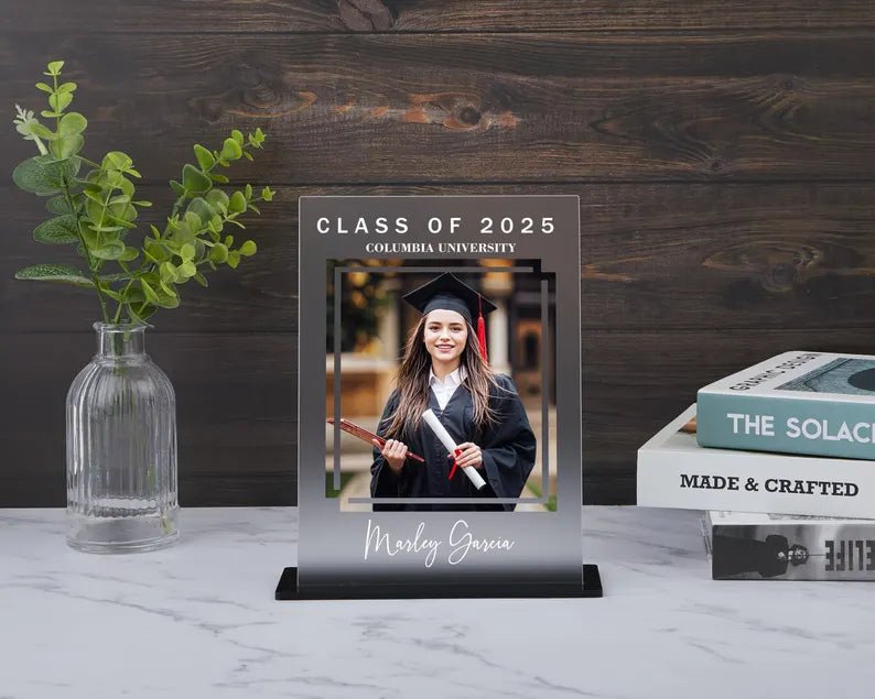 Graduation Picture Acrylic Decor, Custom Graduation Photo Sign, Graduation Decorations 2025, Graduation Gift for Her, Graduate Photo Plaque 555392 - DiyGiftly