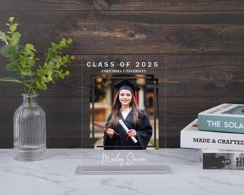 Graduation Picture Acrylic Decor, Custom Graduation Photo Sign, Graduation Decorations 2025, Graduation Gift for Her, Graduate Photo Plaque 555392 - DiyGiftly