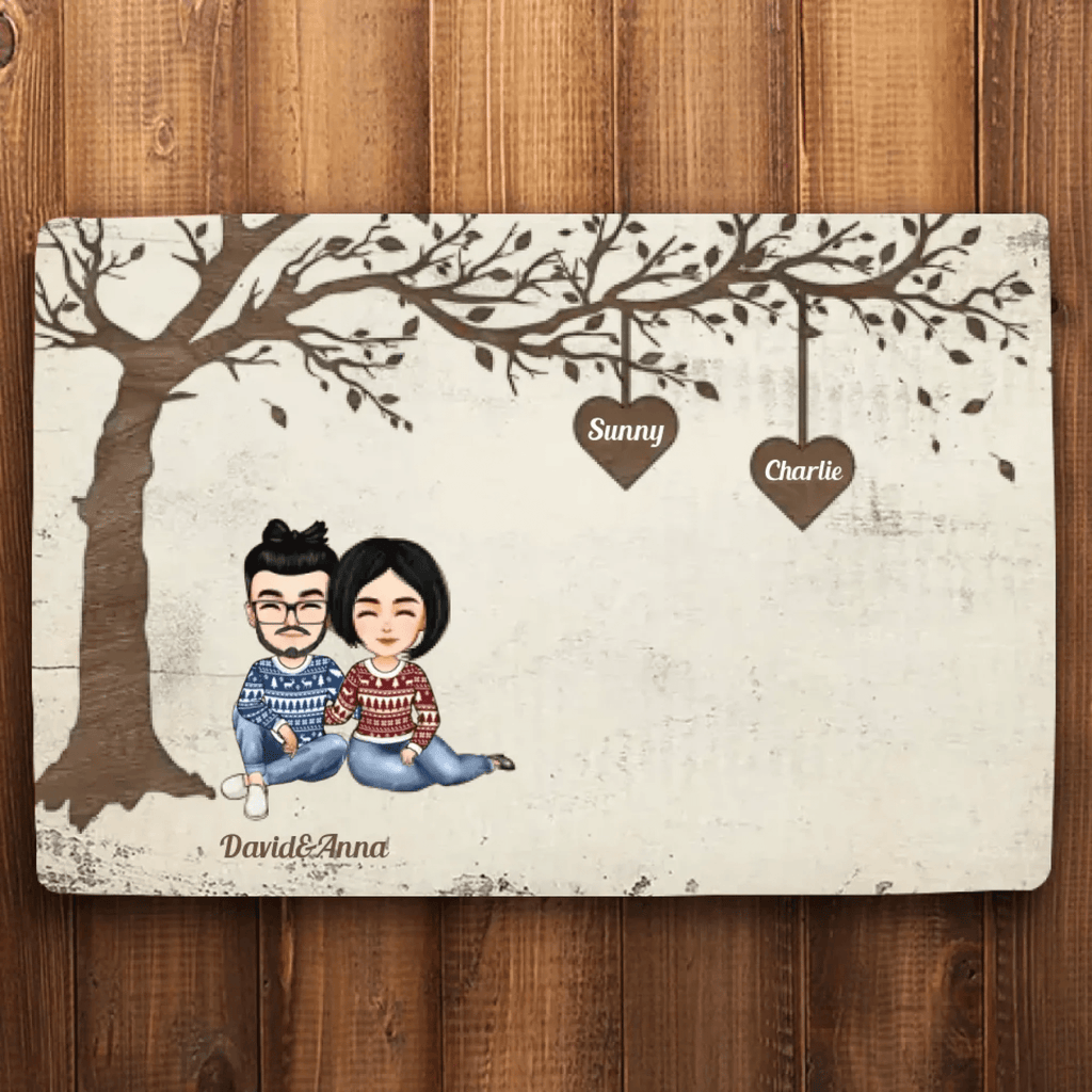 Grandkid Makes Life Grand - Personalized Mat 713426 - D - DiyGiftly