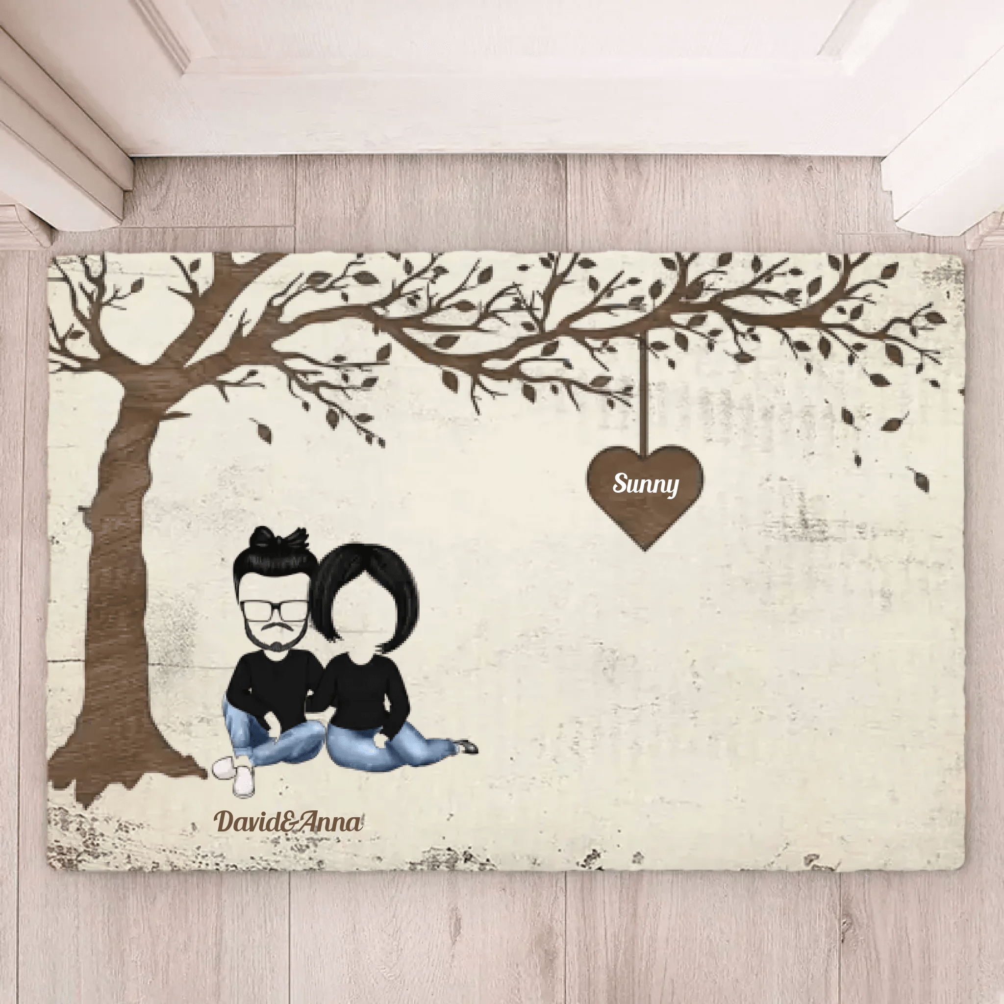 Grandkid Makes Life Grand - Personalized Mat 713426 - D - DiyGiftly