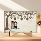 Grandkid Makes Life Grand - Personalized Wooden Plaque 713426 - DiyGiftly