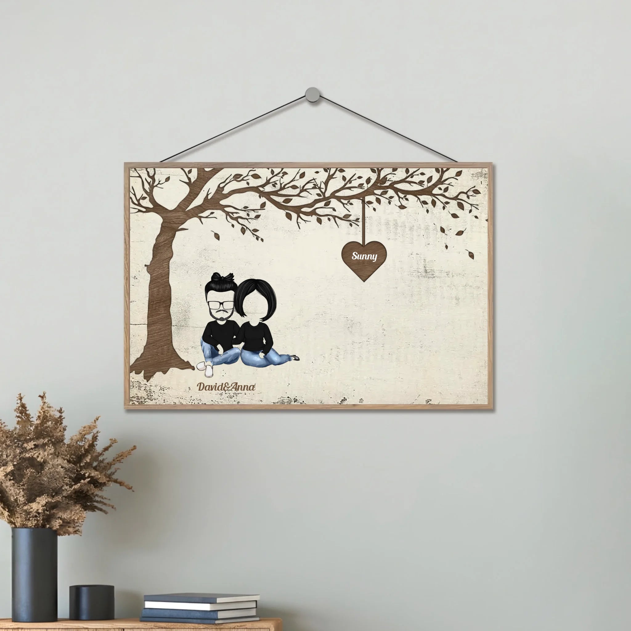 Grandkid Makes Life Grand - Personalized Wooden Plaque 713426 - DiyGiftly