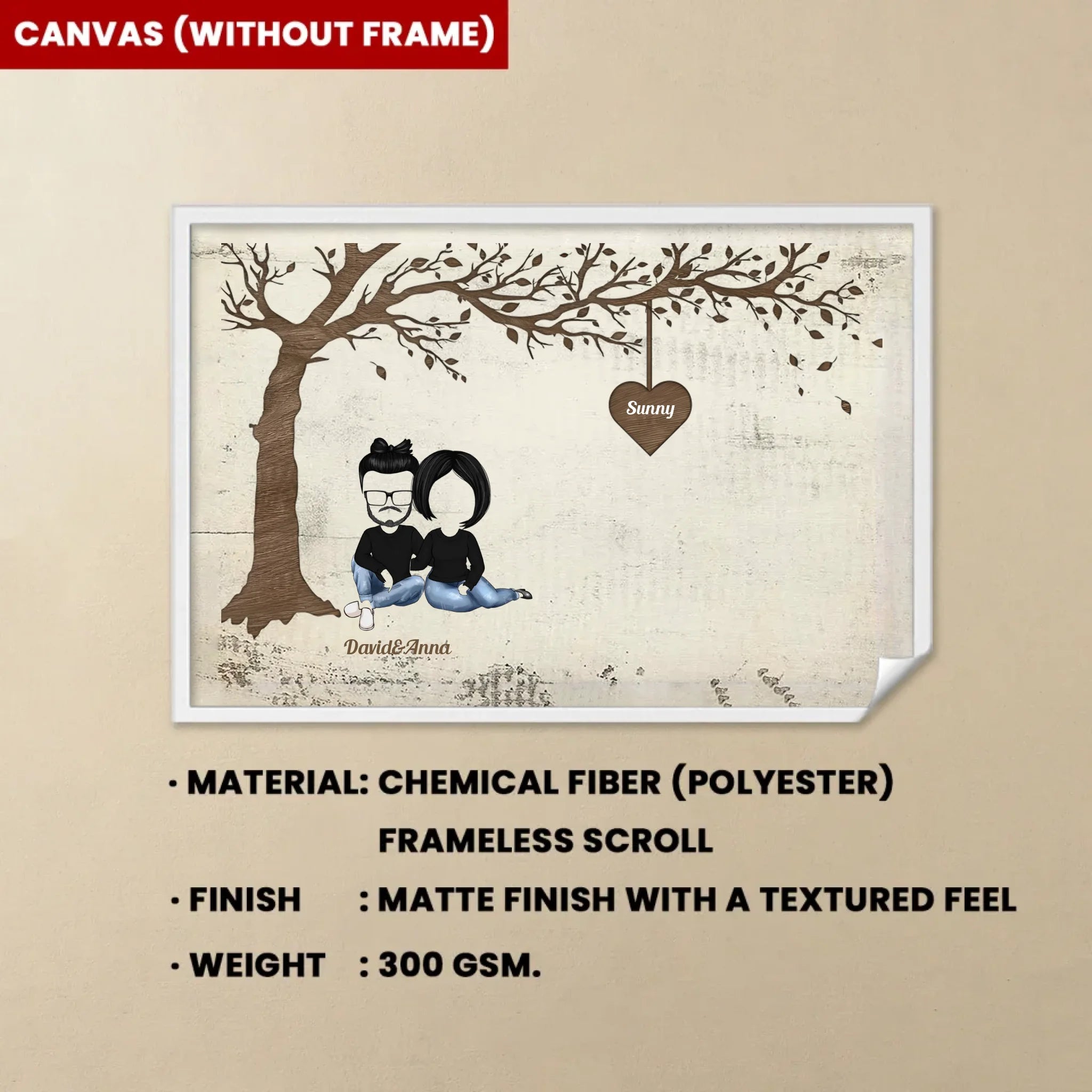 Grandkid Makes Life Grand - Personalized Wrapped Canvas 713426 - 714268 - DiyGiftly