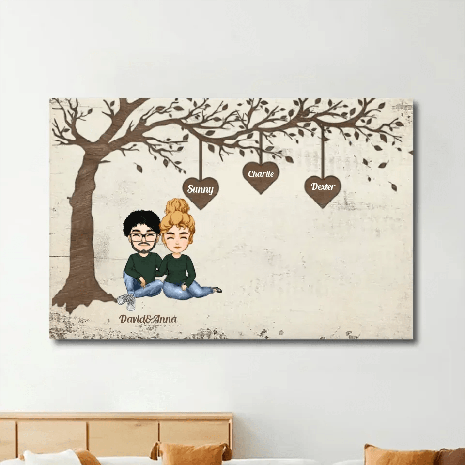 Grandkid Makes Life Grand - Personalized Wrapped Canvas 713426 - 714268 - DiyGiftly