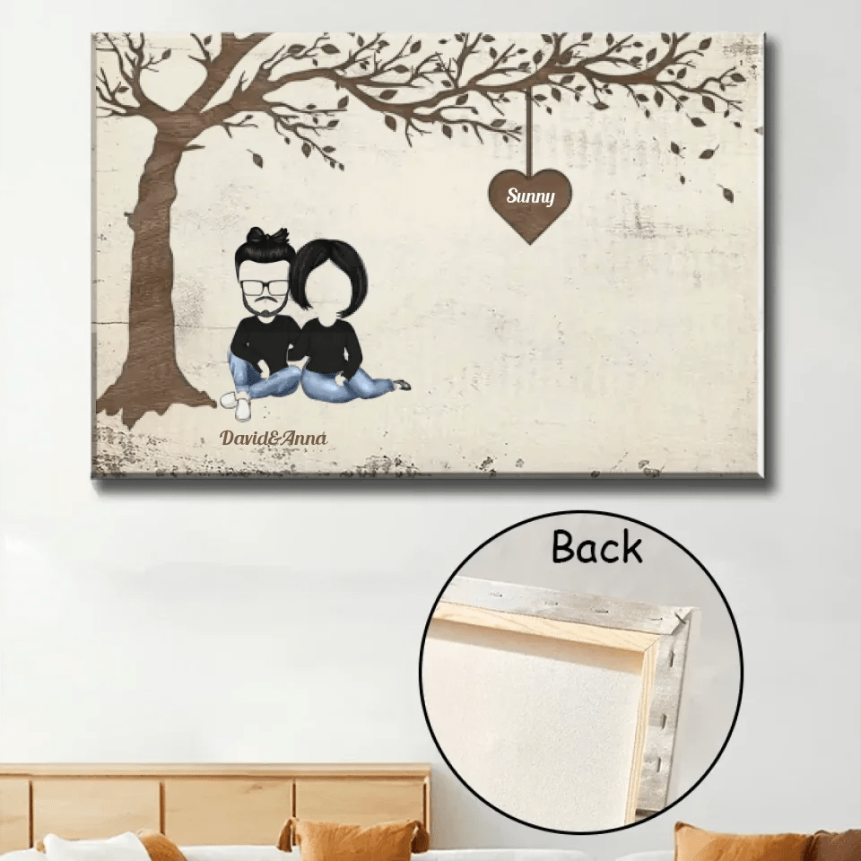 Grandkid Makes Life Grand - Personalized Wrapped Canvas 713426 - 714268 - DiyGiftly