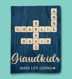 Grandkids Make Life Grand Heart Crossword Puzzle Art Personalized Poster 715234 - DiyGiftly