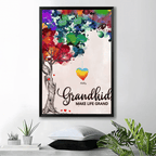 grandkids make life grand personalized canvas with names meaningful wall decor