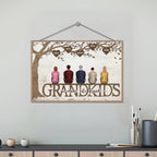 Grandkids Make Life Grand - Personalized Custom Wooden Plaquet 712315 - DiyGiftly