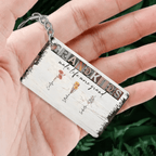 Grandkids Make Life More Grand - Personalized Acrylic Keychain - Birth Month Flowers 736361 - DiyGiftly
