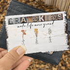 Grandkids Make Life More Grand - Personalized Wallet Card - Birth Month Flowers 710303 - Q - DiyGiftly