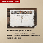 Grandkids Make Life More Grand - Personalized Wrapped Canvas - Birth Month Flowers 710303 - 711101 - DiyGiftly