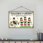 grandma garden where love grows wooden plaque personalized names mothers day gift for grandma