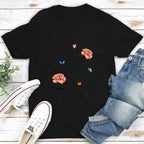 Personalized birth flower t shirt mothers day gift for grandparents