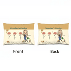 Grandma's Custom Garden: Personalized Grandchildren Flower Art Pillow – Perfect for Home Decor or Gift 714440 - B - DiyGiftly