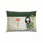 Grandma's Custom Garden: Personalized Grandchildren Flower Art Pillow – Perfect for Home Decor or Gift 714440 - B - DiyGiftly