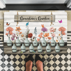 Grandma‘s Garden Birth Month Flowers Personalized Doormat, Mother's Day Gift For Grandma, Mom, Auntie 746060 - D - DiyGiftly