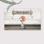 Grandma‘s Garden Birth Month Flowers Personalized Keychain, Mother's Day Gift For Grandma, Mom, Auntie 746133 - Y - DiyGiftly