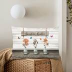 Grandma‘s Garden Birth Month Flowers Personalized Pillow, Mother's Day Gift For Grandma, Mom, Auntie 746113 - B - DiyGiftly
