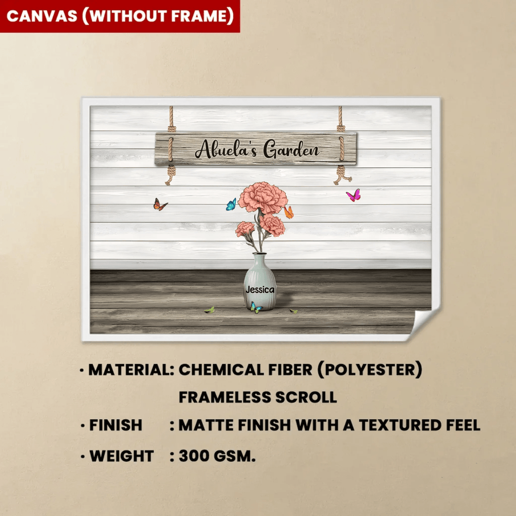 Grandma‘s Garden Birth Month Flowers Personalized Poster, Mother's Day Gift For Grandma, Mom, Auntie 746060 - 746113 - DiyGiftly