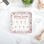 Grandma’s Garden Custom Birth Flower Jewelry Dish – Personalized Toile de Jouy Trinket Tray with Kids’ Names – Unique Gift for Grandma, Nana, Mom, Mother’s Day, Birthday, Christmas Keepsake 1069326 - DiyGiftly