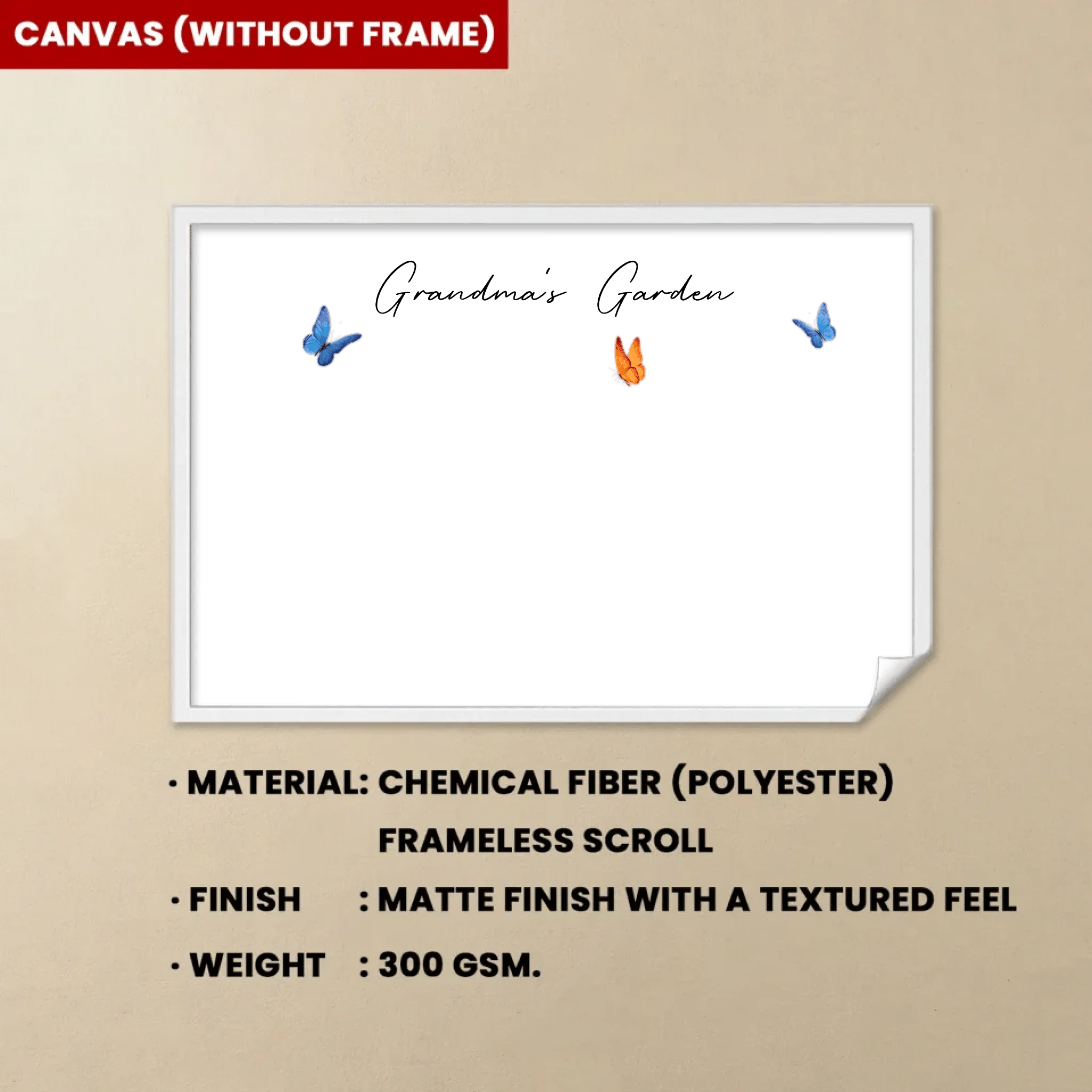 Grandma's Garden - Gift for grandma, grandpa, mom, dad - Personalized Canvas And Poster 737126 - 737253 - DiyGiftly