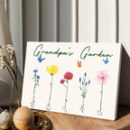 Grandma's Garden - Gift for grandma, grandpa, mom, dad - Personalized Canvas And Poster 737126 - 737253 - DiyGiftly