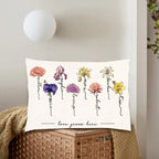 Grandma‘s Garden Love Grows Here Beautiful Birth Month Flower Gift For Grandma Mom 708257 - B - DiyGiftly