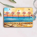 Grandma's Garden Love Grows Here Beautiful Birth Month Flower Gift For Grandma Mom Personalized Keychain 683457 - 684494 684490 - DiyGiftly