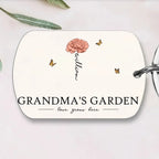 Grandma's Garden Love Grows Here Beautiful Birth Month Flower Gift For Grandma Mom Personalized Keychain 683457 - 684494 684490 - DiyGiftly