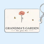 Grandma's Garden Love Grows Here Beautiful Birth Month Flower Gift For Grandma Mom Personalized Keychain 683457 - 684494 684490 - DiyGiftly