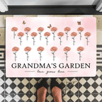 Grandma's Garden Love Grows Here Beautiful Birth Month Flower Gift For Grandma Mom Personalized Mat 684539 - D - DiyGiftly