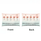 Grandma's Garden Love Grows Here Beautiful Birth Month Flower Gift For Grandma Mom Personalized Pillow 714239 - B - DiyGiftly