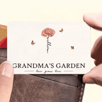 Grandma's Garden Love Grows Here Beautiful Birth Month Flower Gift For Grandma Mom Personalized Wallet Card 684539 - DiyGiftly