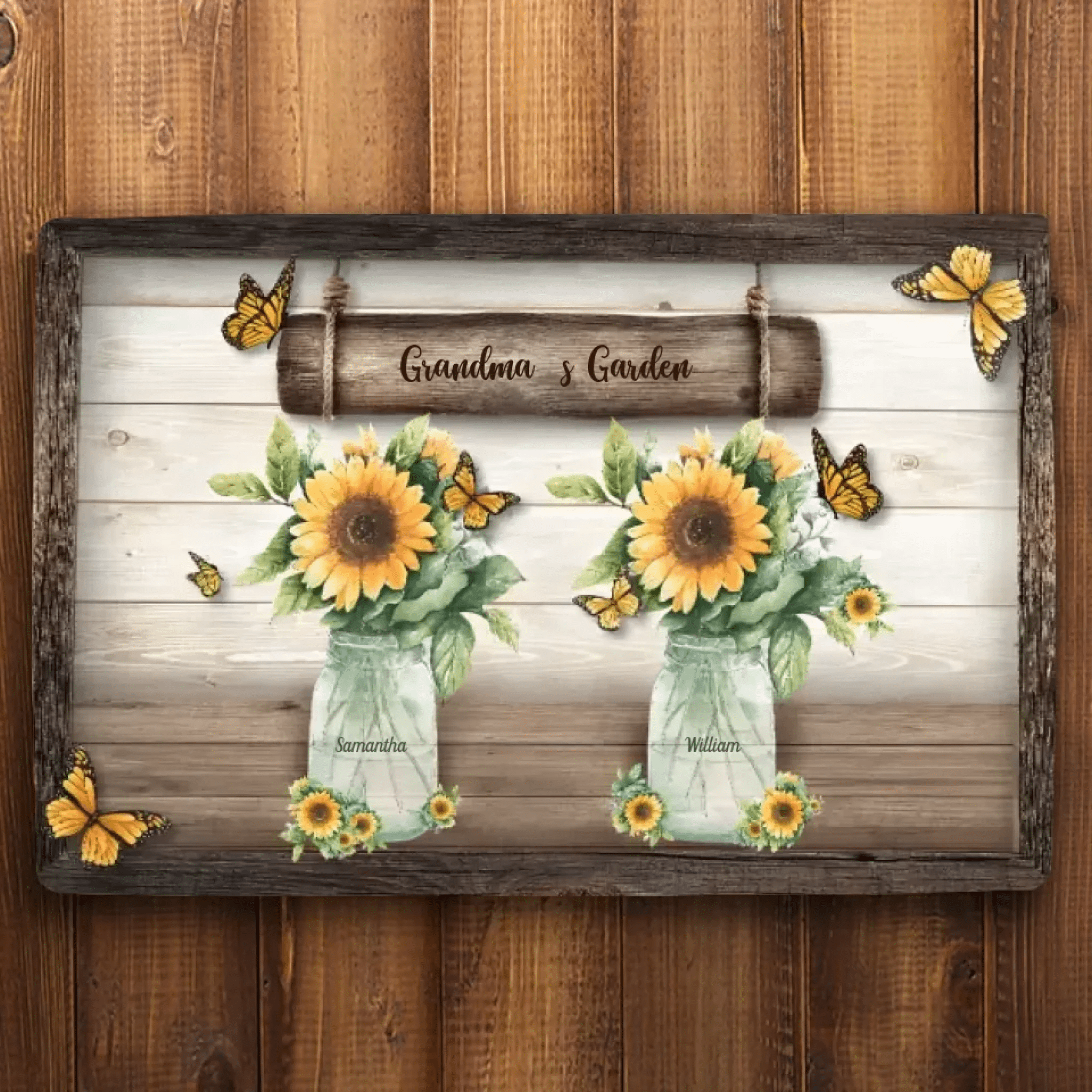 Grandma's Garden - Personalized Mat 707083 - D - DiyGiftly