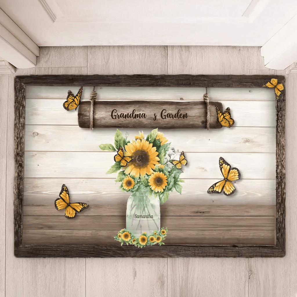 Grandma's Garden - Personalized Mat 707083 - D - DiyGiftly